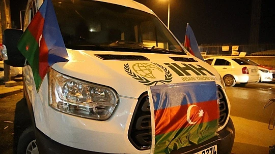 Elazığ'dan Azerbaycan'a 100 araçla destek konvoyu