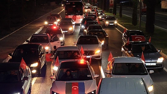 Elazığ'dan Azerbaycan için bin araçlık zafer konvoyu