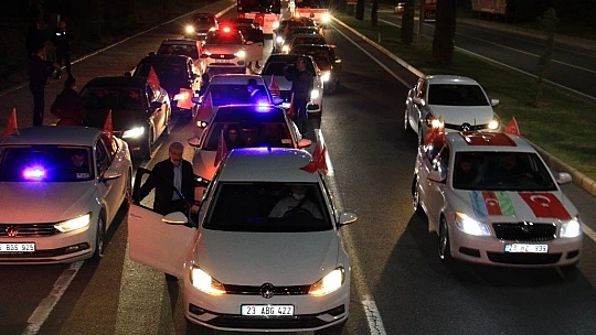Elazığ'dan Azerbaycan için bin araçlık zafer konvoyu