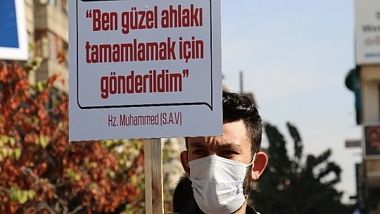 Elazığ'dan, Fransa Cumhurbaşkanı Macron'a tepki