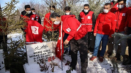 Elazığ depreminde hayatını kaybedenler kabri başında anıldı