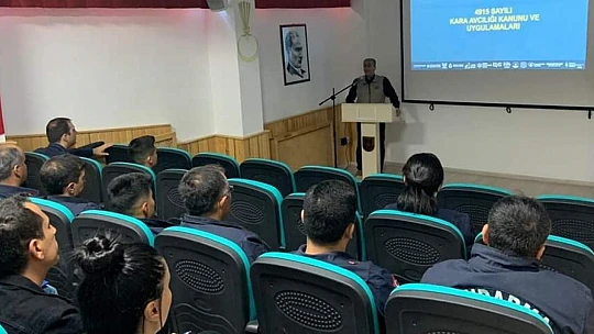 Elazığ Doğa Koruma Şube Müdürlüğünden jandarma ekiplerine bilgilendirme