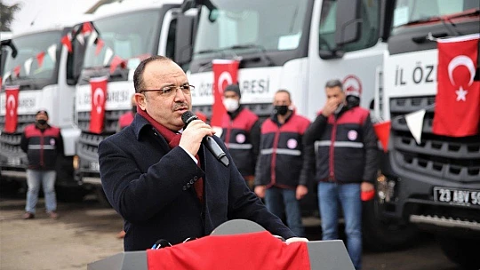 Elazığ İl Özel İdaresi araç filosuna 28 yeni araç kattı