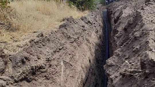 Elazığ'ın köylerinde alt yapı çalışmaları sürüyor