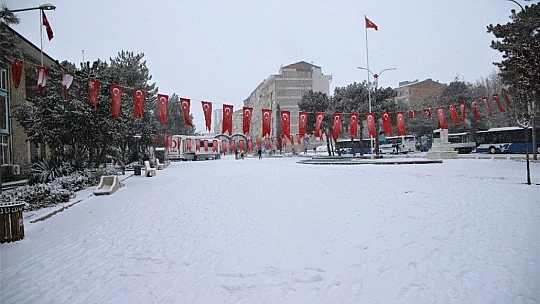Elazığ kar yağışı ile beyaza büründü, eğitime ara, engelli ve hamilelere izin verildi