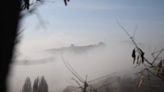Elazığ sis denizinde kayboldu, eşsiz görüntüler oluştu