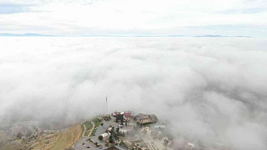 Elazığ sis denizinde kayboldu, ortaya kartpostallık görüntüler çıktı