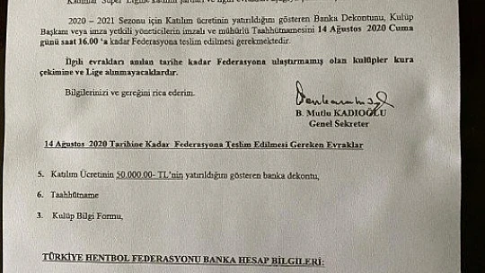Elazığ Sosyal Yardımlaşma, Hentbol Süper Ligi'ne davet edildi