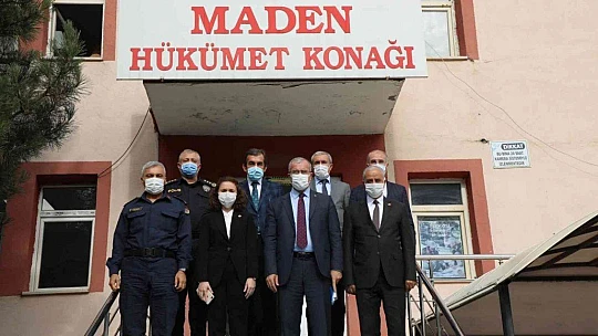 Elazığ Valisi Toraman, Maden ilçesinde incelemelerde bulundu