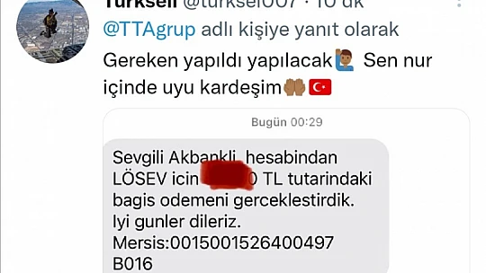 Elazığlı şehidin vasiyeti üzerine LÖSEV'e bağış yağdı