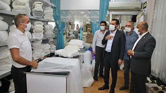 Başkan Şerifoğulları'ndan Çarşı Esnafına Ziyaret
