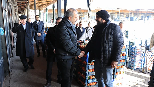 Başkan Alan, Sebze Halini ziyaret etti
