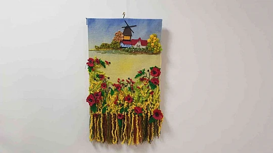 FÜ'de öğrencilerin yaptığı resimler sergilendi