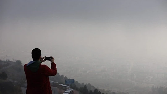 Harput'ta sis bulutlarının görsel şöleni