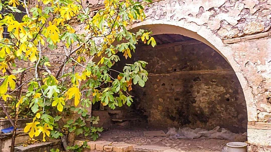 Hüseynik Mahallesi'ndeki tarihi konaklar, sonbaharla birlikte ayrı bir güzelliğe büründü