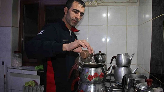 İtfaiyeciler ilk sahuru görev başında yaptı