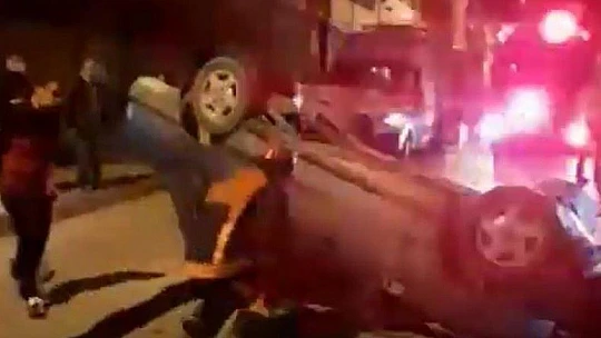 Kaza yapan sürücüye tekme tokat dayak