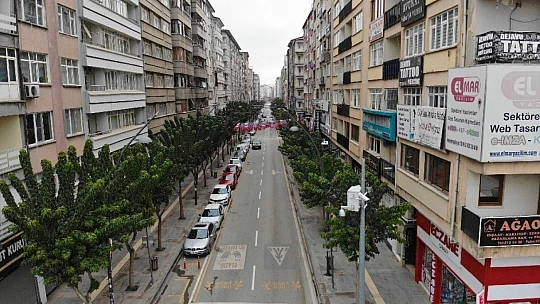 Kısıtlama ile sessizliğe bürünen Elazığ, drone ile görüntülendi