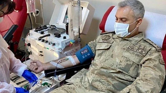 Koronavirüsü yenen Jandarma personelleri bağışçı oldu