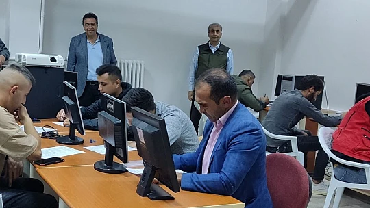 Kovancılar'da avcı adaylarına yönelik sınav