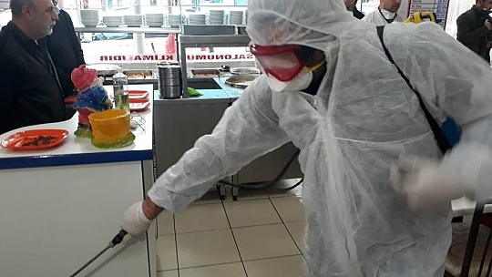 Lokantalar dezenfekte edildi