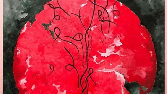 Muşar Dağı zirvesinde resim sergisi