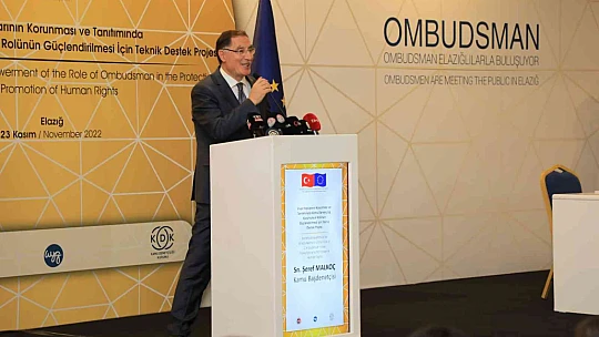 Ombudsman Malkoç Elazığlılara sistemin tarihini anlattı