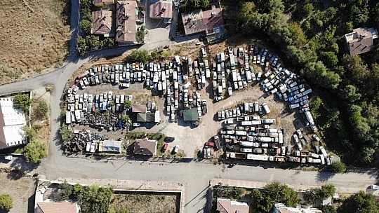 Bu araçlar çürümeye terk edildi
