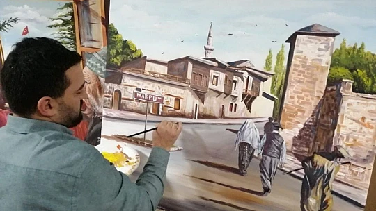 Tarihi ve kültürü tuvale aktarıyor