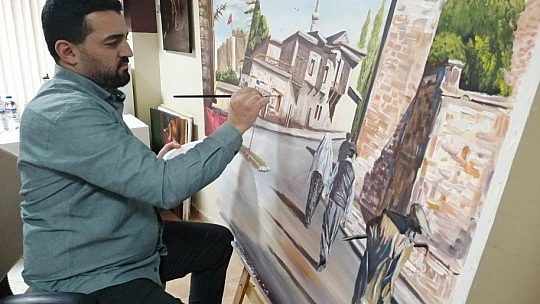 Tarihi ve kültürü tuvale aktarıyor
