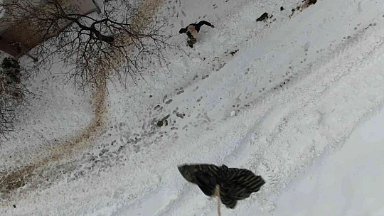 Tipi yolu kapattı, jandarma ekipleri hastaya ilacını drone ile ulaştırdı