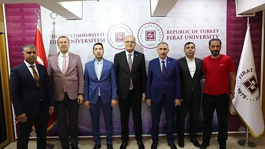 TVF Başkanı Üstündağ, rektör Göktaş ile bir araya geldi