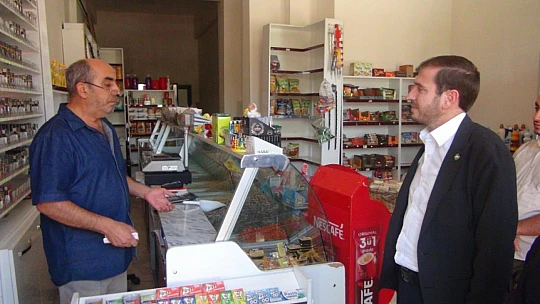 Başkan Kavaklı'dan esnafı ziyareti