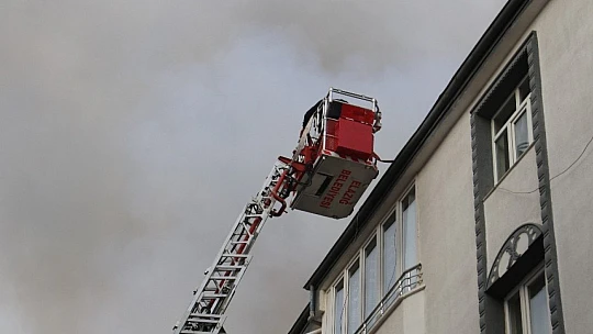 Yangında itfaiyenin dikkati faciayı önledi