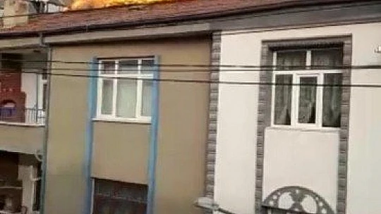 Yangında itfaiyenin dikkati faciayı önledi