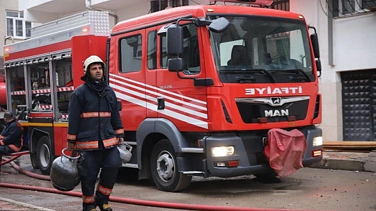 Yangında itfaiyenin dikkati faciayı önledi