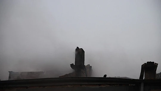 Yangında itfaiyenin dikkati faciayı önledi