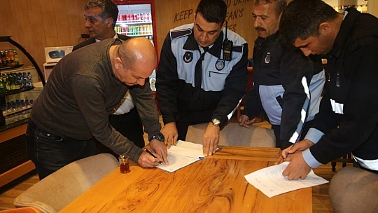 Zabıta ekiplerinden denetim