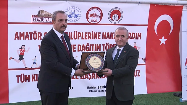 Amatör kulüplere malzeme dağıtımı yapıldı