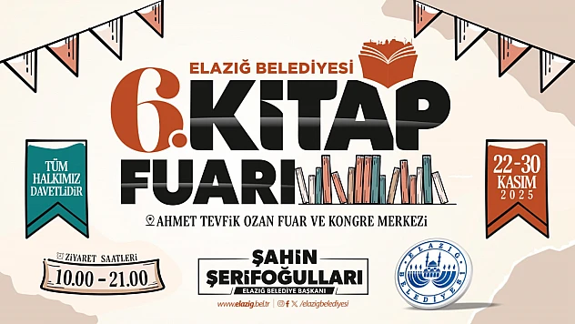 'Elazığ Belediyesi 6. Kitap Fuarı' başlıyor