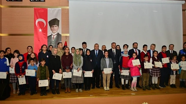 Elazığ'da 'Duyarlı Çocuklarla Güvenli Gelecek' projesi ödül töreni