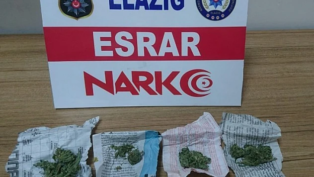 Elazığ'da uyuşturucu ile mücadele: 3 tutuklama