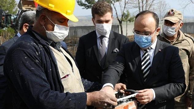 Elazığ Gülüşkür Jandarma Karakolu'nun yeni binasının  temeli atıldı