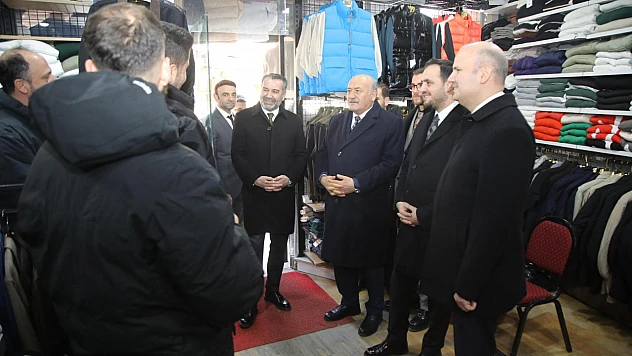 Genel Başkan Yardımcısı İleri ile Başkan Şerifoğulları'ndan esnaf ziyareti