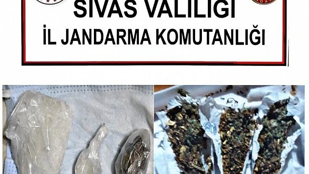 Sivas'ta Jandarma operasyonlarında 2 şahıs tutuklandı