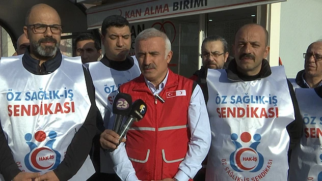 Öz Sağlık İş Sendikası'ndan Kızılay için kan bağışı kampanyası