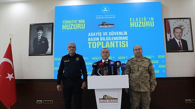 Vali Hatipoğlu: Elazığ'ın huzuru için ekipler seferber