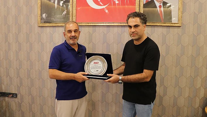 Başkan Alan'dan iş insanı Tetik'e ziyaret