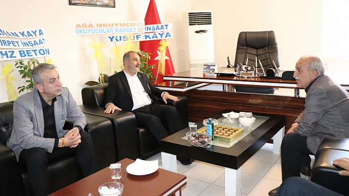 Başkan Alan,  Palu ve Kovancılar belediye başkanlarını ziyaret etti 