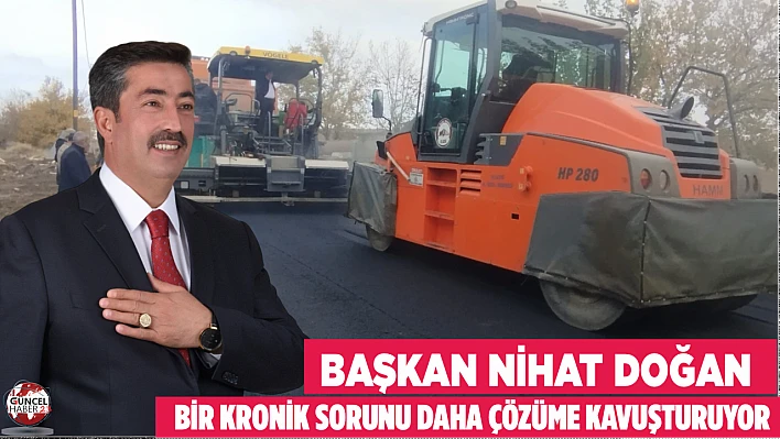Başkan Nihat Doğan, bir kronik sorunu daha çözüme kavuşturuyor